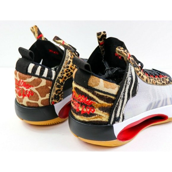 Air Jordan 34 XXXIV Tatum PE Welcome Zoo Red Sz 7Y - Picture 9 of 12